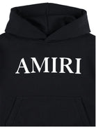 Felpa con cappuccio per bambino Amiri Kids nero con logo AKJYHD1009 001 AMIRI KIDS 