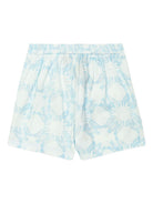 Bermuda per bambino AMIRI KIDS azzurro con pieghe AKSHCA1004 892 AMIRI KIDS 