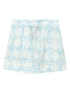 Bermuda per bambino AMIRI KIDS azzurro con pieghe AKSHCA1004 892 AMIRI KIDS 