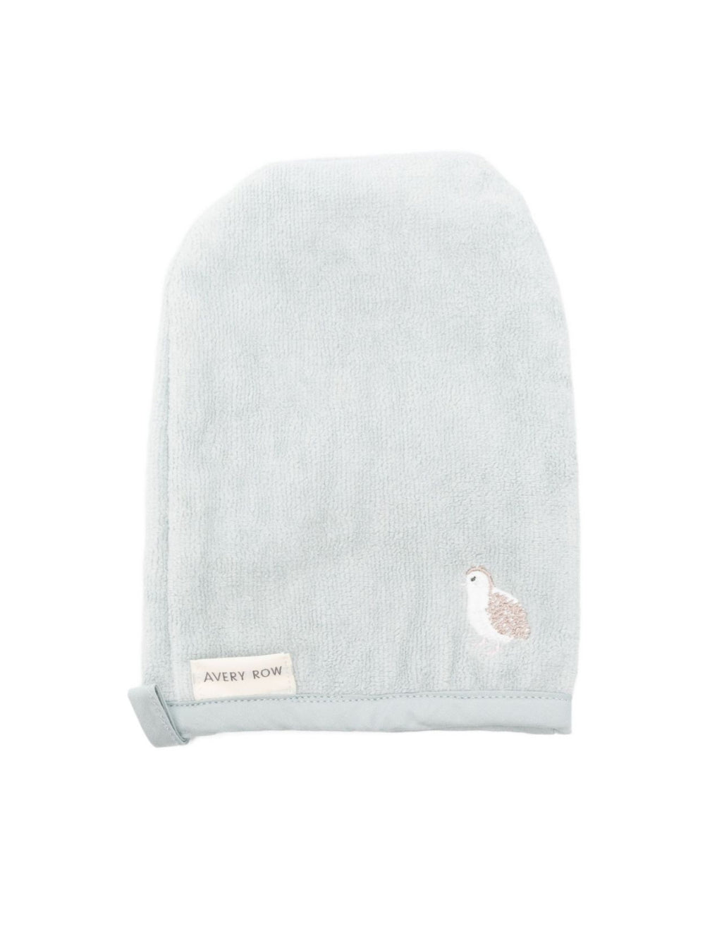 Guanto da bagno per neonati Avery Row azzurro in cotone biologico BMIQUA QUAIL AVERY ROW KIDS 