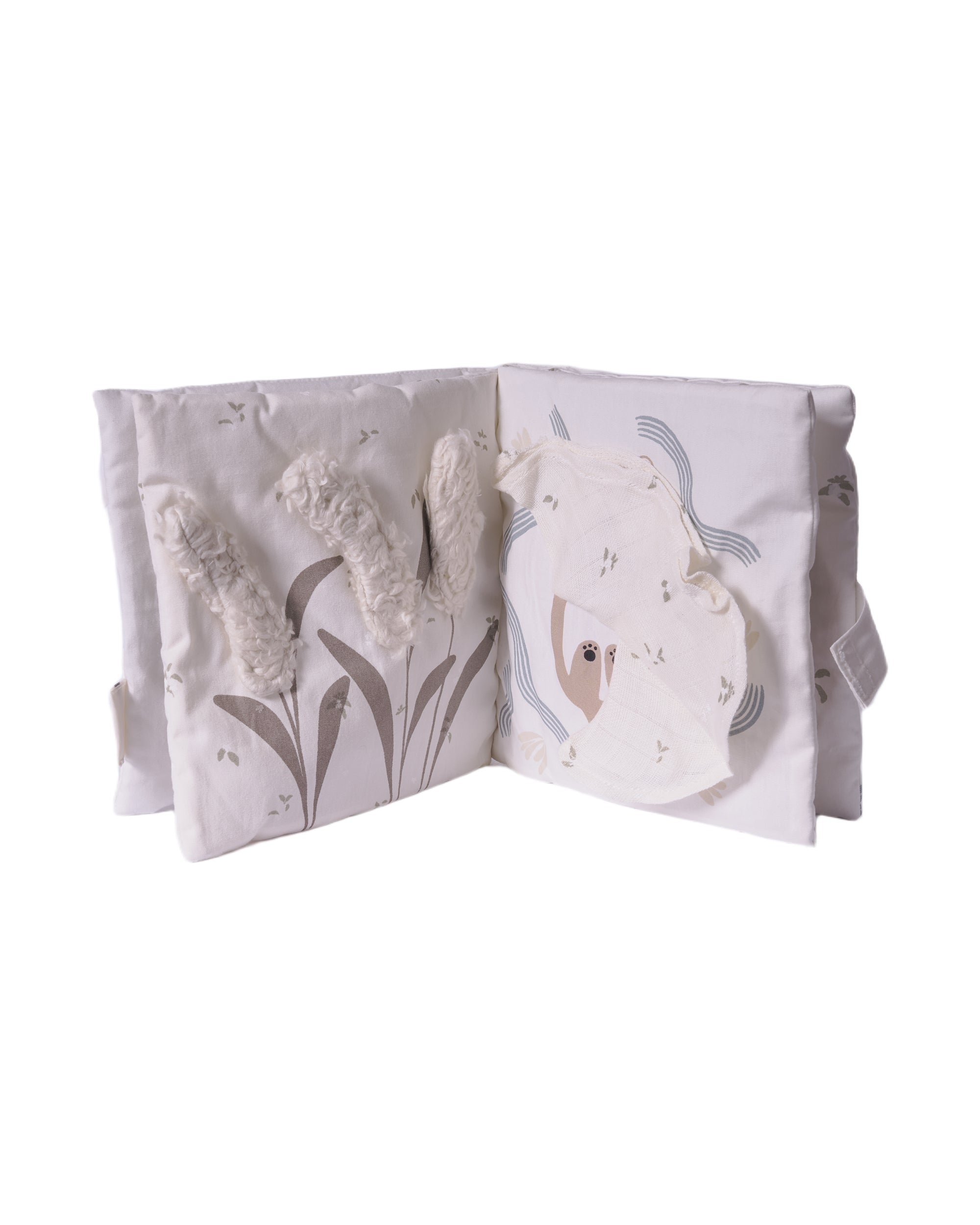Libro in tessuto per neonati Avery Row multicolore con stampa animali FBORIV RIVERBANK AVERY ROW KIDS 