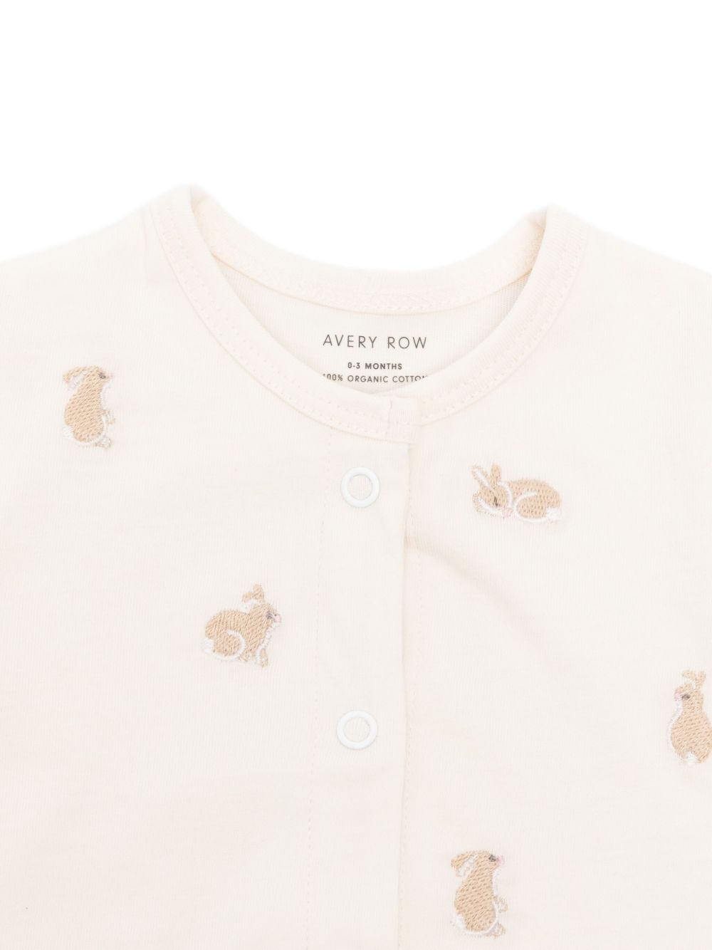 Set tutina e copertina per neonata Avery Row beige con coniglietto ricamato GS3BUN BUNNIES AVERY ROW KIDS 