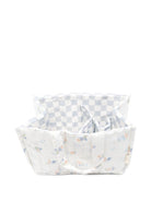 Borsa fasciatoio per neonati Avery Row bianco trapuntata con stampa grafica NCACOA COASTILINES AVERY ROW KIDS 