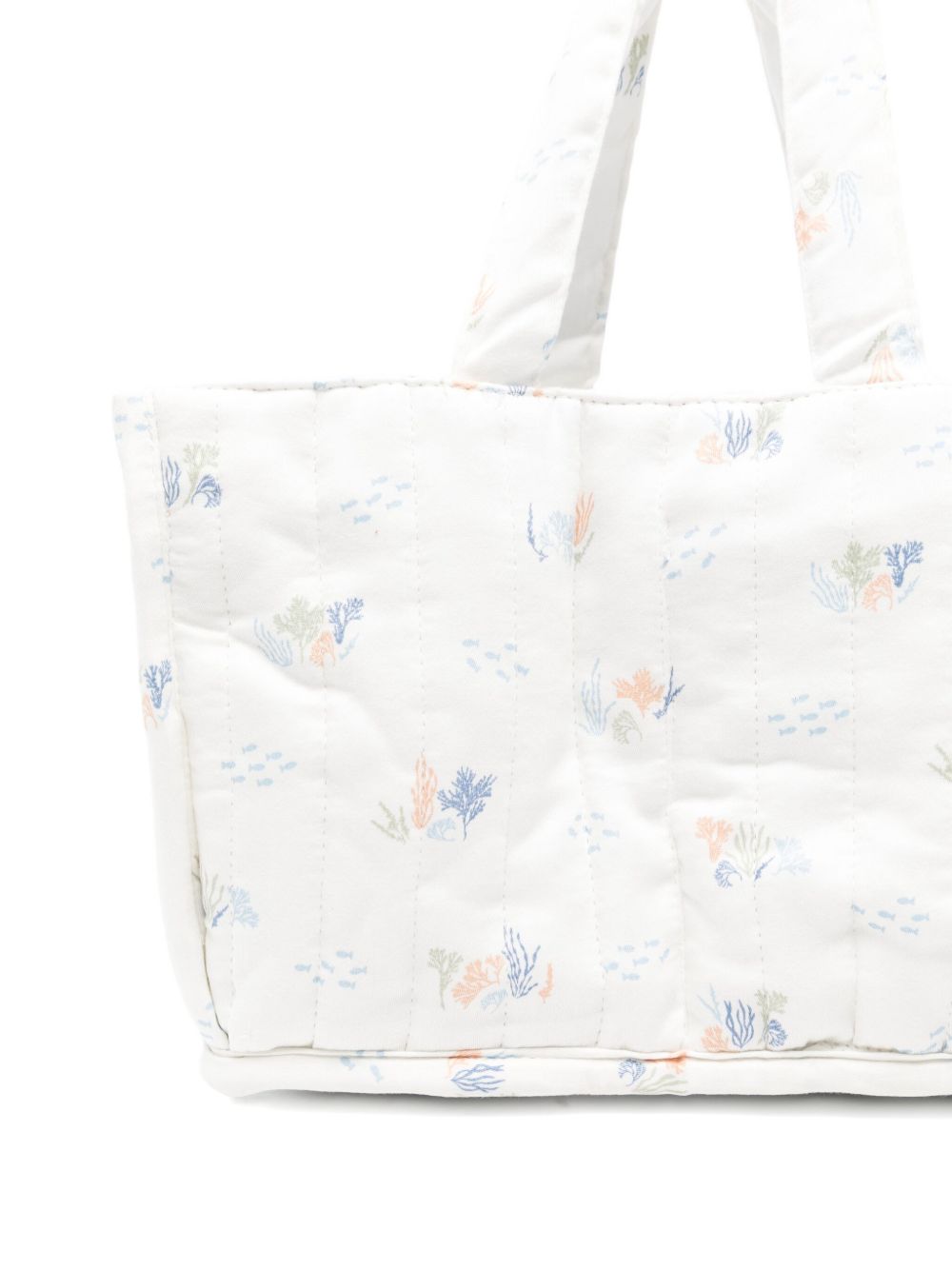 Borsa fasciatoio per neonati Avery Row bianco trapuntata con stampa grafica NCACOA COASTILINES AVERY ROW KIDS 