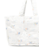 Borsa fasciatoio per neonati Avery Row bianco trapuntata con stampa grafica NCACOA COASTILINES AVERY ROW KIDS 