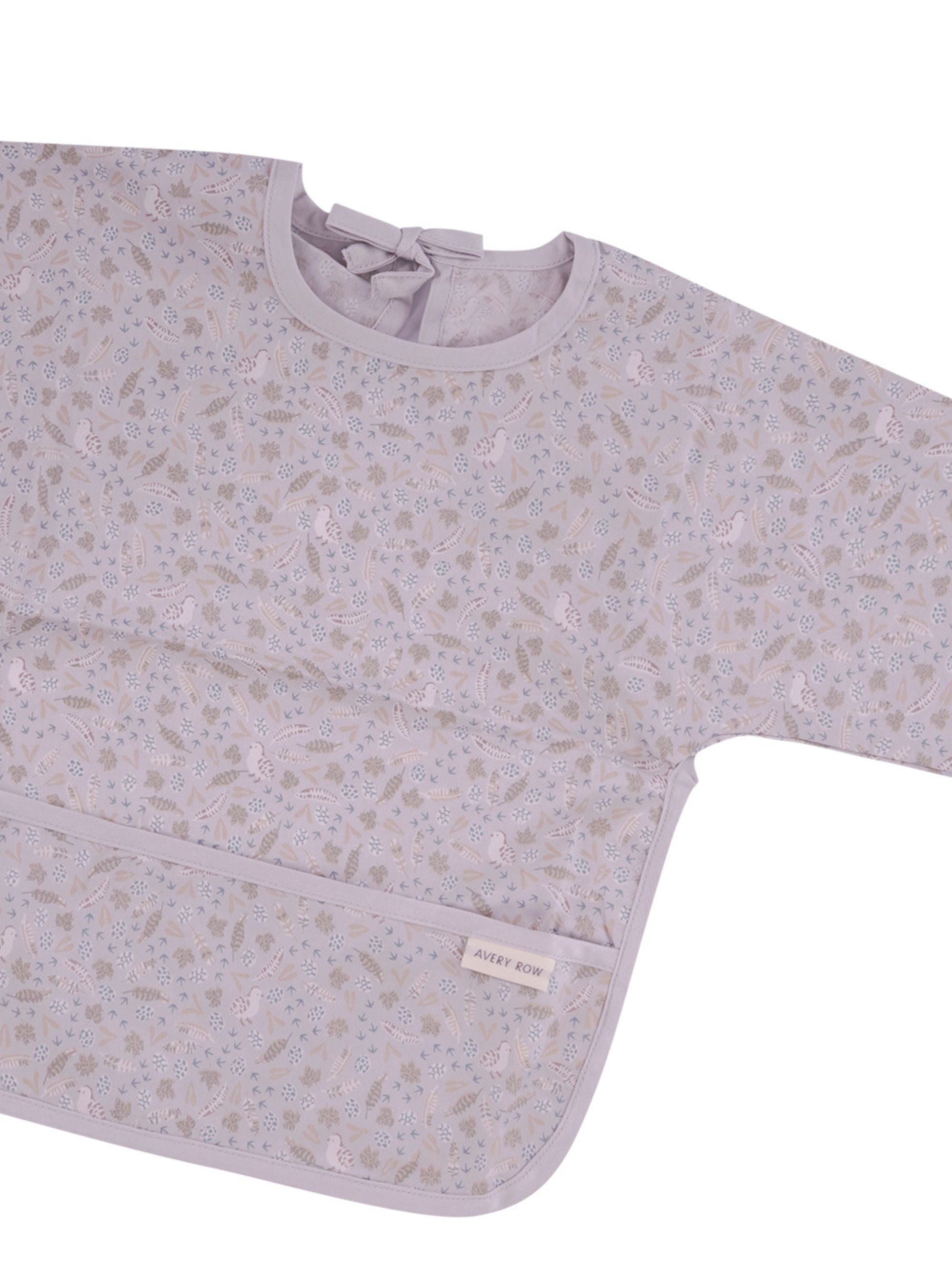 Bavaglino con maniche per neonati Avery Row verde con stampa naturalistica all-over SLBNTR NATURE TRAIL AVERY ROW KIDS 