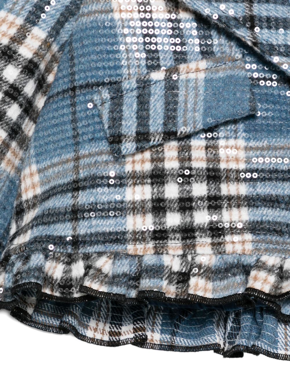 Giacca per neonata A'lapage azzurra con motivo scozzese AL20ANB AZZURRO A'LAPAGE KIDS 