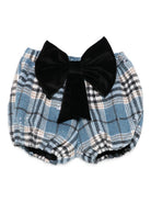 Shorts per bambina A'lapage azzurri con dettaglio fiocco blu AL32 AZZURRO A'LAPAGE KIDS 