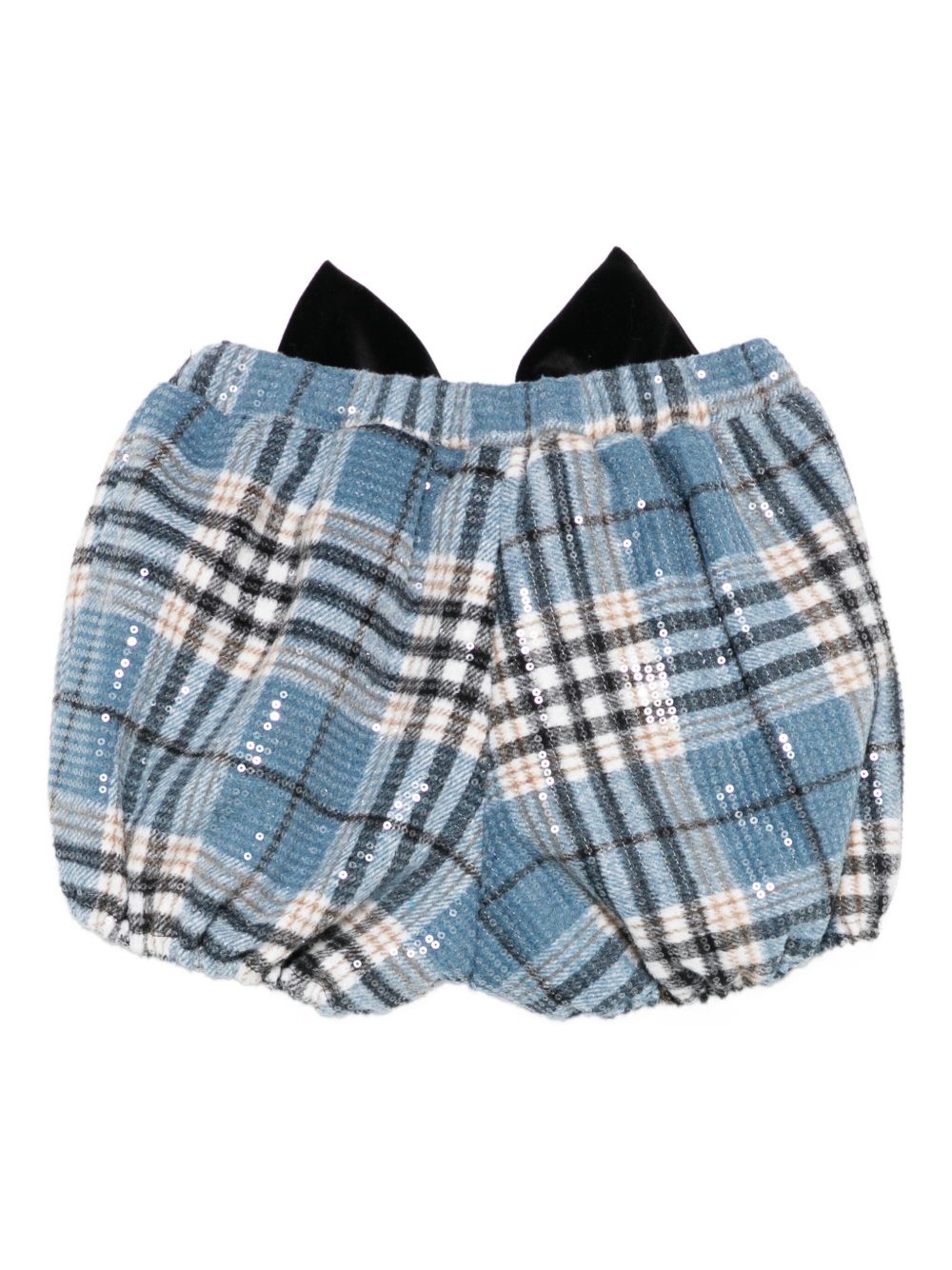Shorts per bambina A'lapage azzurri con dettaglio fiocco blu AL32 AZZURRO A'LAPAGE KIDS 