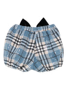Shorts per bambina A'lapage azzurri con dettaglio fiocco blu AL32 AZZURRO A'LAPAGE KIDS 