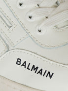Sneaker monocolore per bambini Balmain Kids bianche con logo BX0Q16 Z1574 100 BALMAIN KIDS 