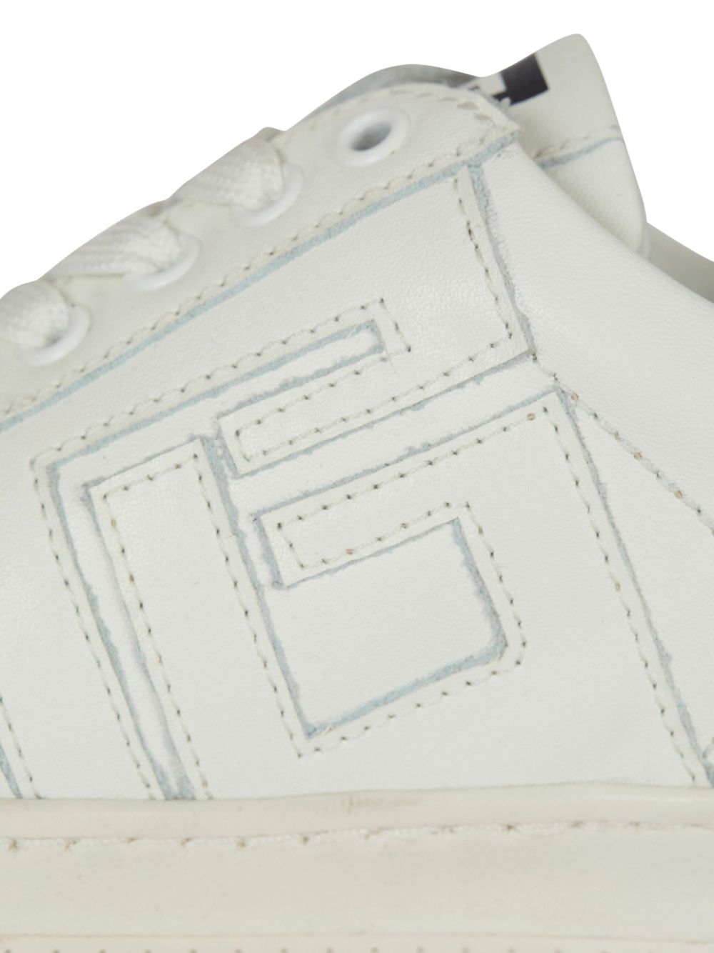 Sneaker monocolore per bambini Balmain Kids bianche con logo BX0Q16 Z1574 100 BALMAIN KIDS 