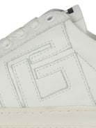 Sneaker monocolore per bambini Balmain Kids bianche con logo BX0Q16 Z1574 100 BALMAIN KIDS 