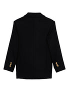 Blazer doppiopetto per bambino Balmain Kids blu con tasche applicate BX2P84 I0283 621OR BALMAIN KIDS 