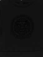 Felpa per neonato Balmain Kids nero con testa di leone BX4600 Z3183 930 BALMAIN KIDS 