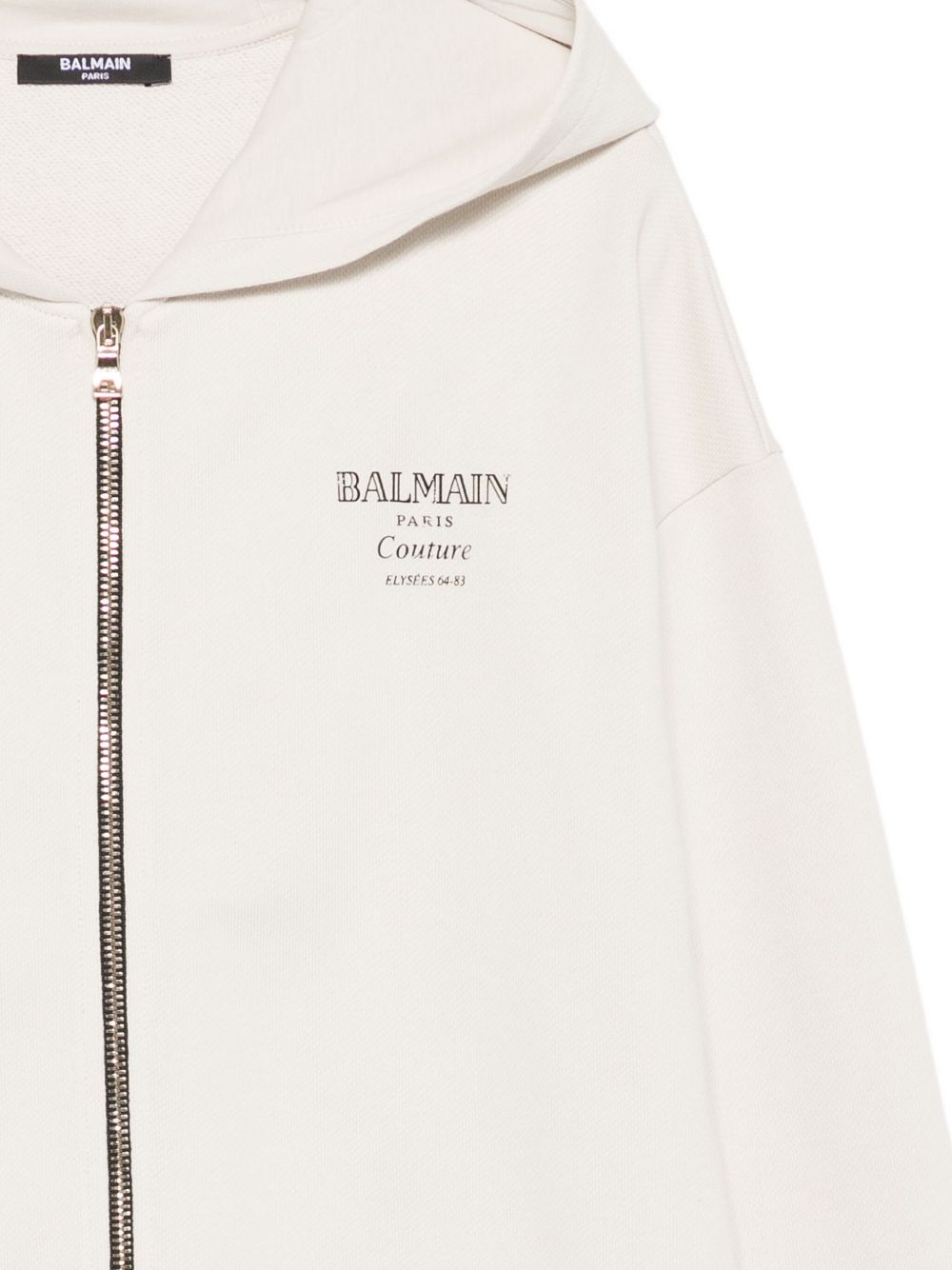 Felpa per bambino Balmain Kids beige con chiusura con zip BX4P50 Z3183 107NE BALMAIN KIDS 