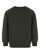 Felpa per bambino Balmain Kids verde con logo ricamato BX4P80 Z3183 762NE BALMAIN KIDS 