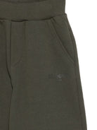 Pantaloni per bambino Balmain Kids verdi con logo BX6A80 Z3183 762 BALMAIN KIDS 