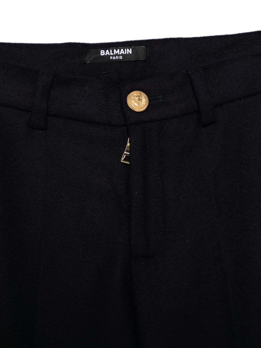 Pantaloni per bambino Balmain Kids blu con logo ricamato BX6P80 I0283 621OR BALMAIN KIDS 