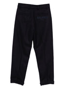 Pantaloni per bambino Balmain Kids blu con logo ricamato BX6P80 I0283 621OR BALMAIN KIDS 