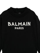 Maglione per neonato Balmain Kids nero con ricamo con logo BX9500 Z2312 930AV BALMAIN KIDS 