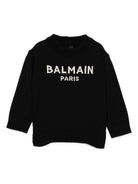 Maglione per neonato Balmain Kids nero con ricamo con logo BX9500 Z2312 930AV BALMAIN KIDS 