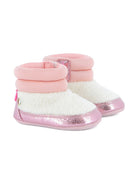 Stivali per neonata Billieblush rosa con bordo metallizzato U21482 Z41 BILLIEBLUSH KIDS 