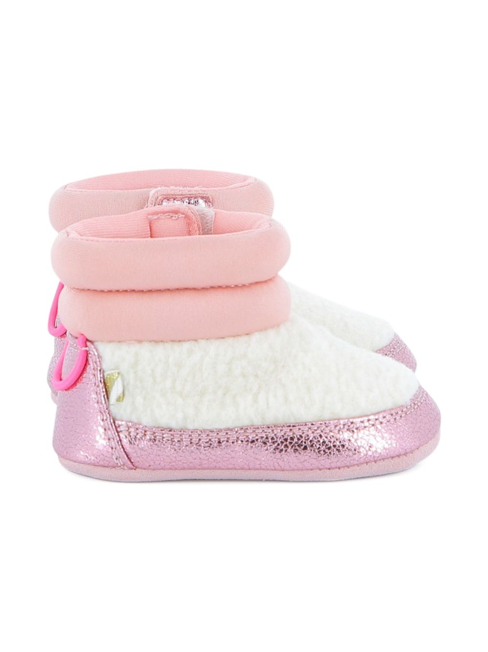 Stivali per neonata Billieblush rosa con bordo metallizzato U21482 Z41 BILLIEBLUSH KIDS 