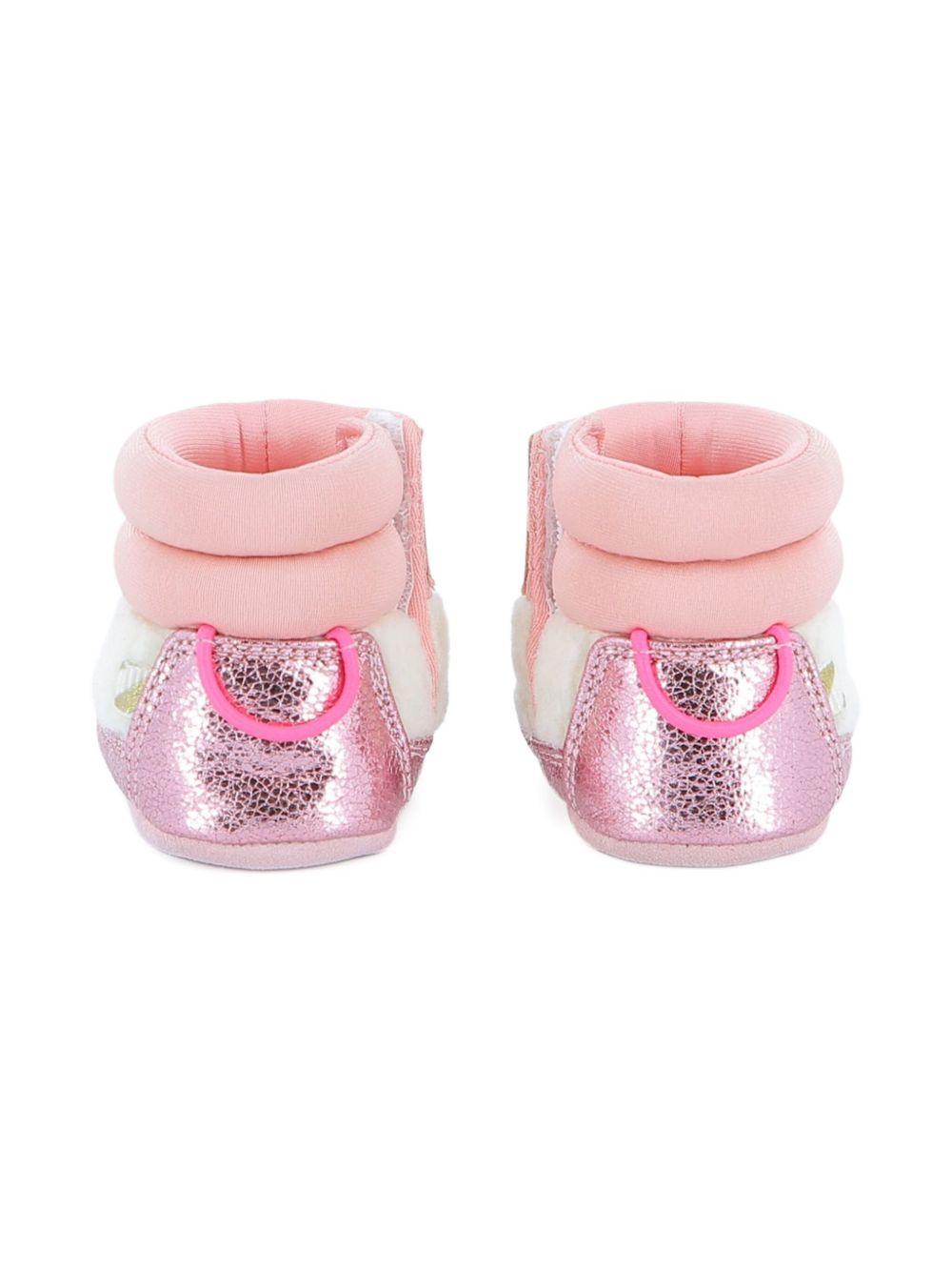 Stivali per neonata Billieblush rosa con bordo metallizzato U21482 Z41 BILLIEBLUSH KIDS 