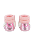 Stivali per neonata Billieblush rosa con bordo metallizzato U21482 Z41 BILLIEBLUSH KIDS 
