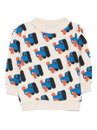 Felpa per neonato Bobo Choses bianco con stampa cane B225AB052 199 BOBO CHOSES KIDS 