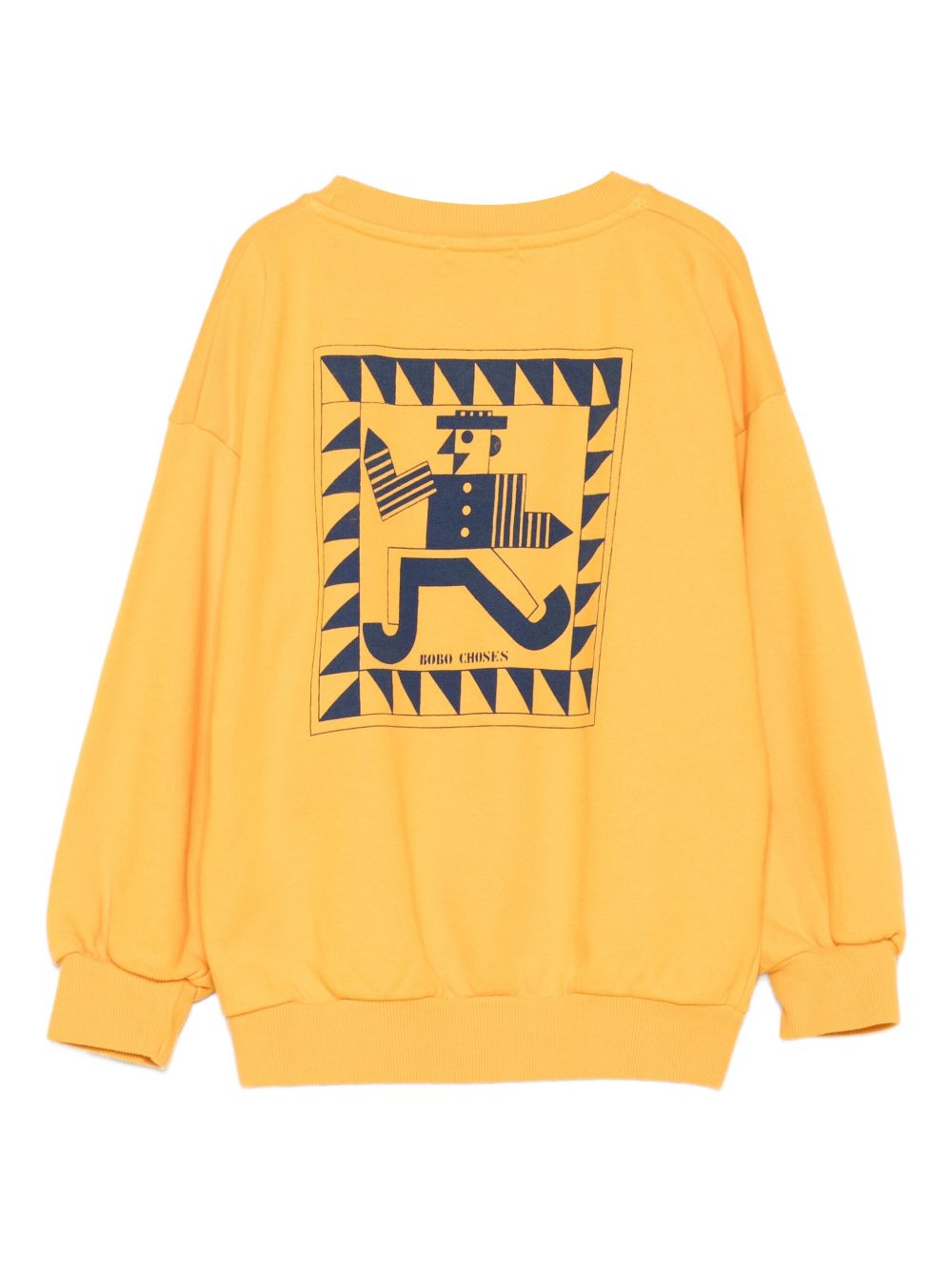 Felpa per bambino Bobo Choses arancione con logo ricamato B225AC033 721 BOBO CHOSES KIDS 