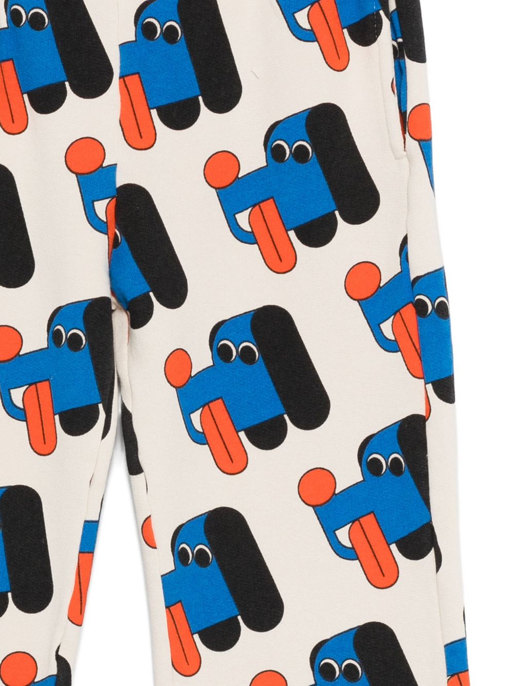 Pantaloni sportivi per bambino Bobo Choses bianco con stampa cane B225AC064 199 BOBO CHOSES KIDS 