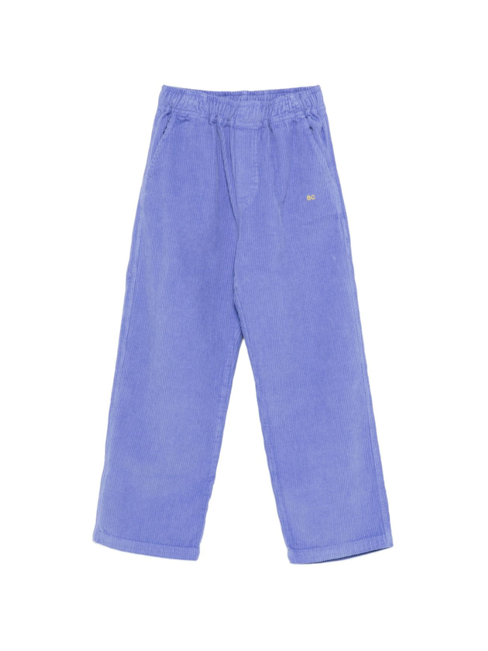 Pantaloni per bambina Bobo Choses viola con logo ricamato B225AC083 551 BOBO CHOSES KIDS 