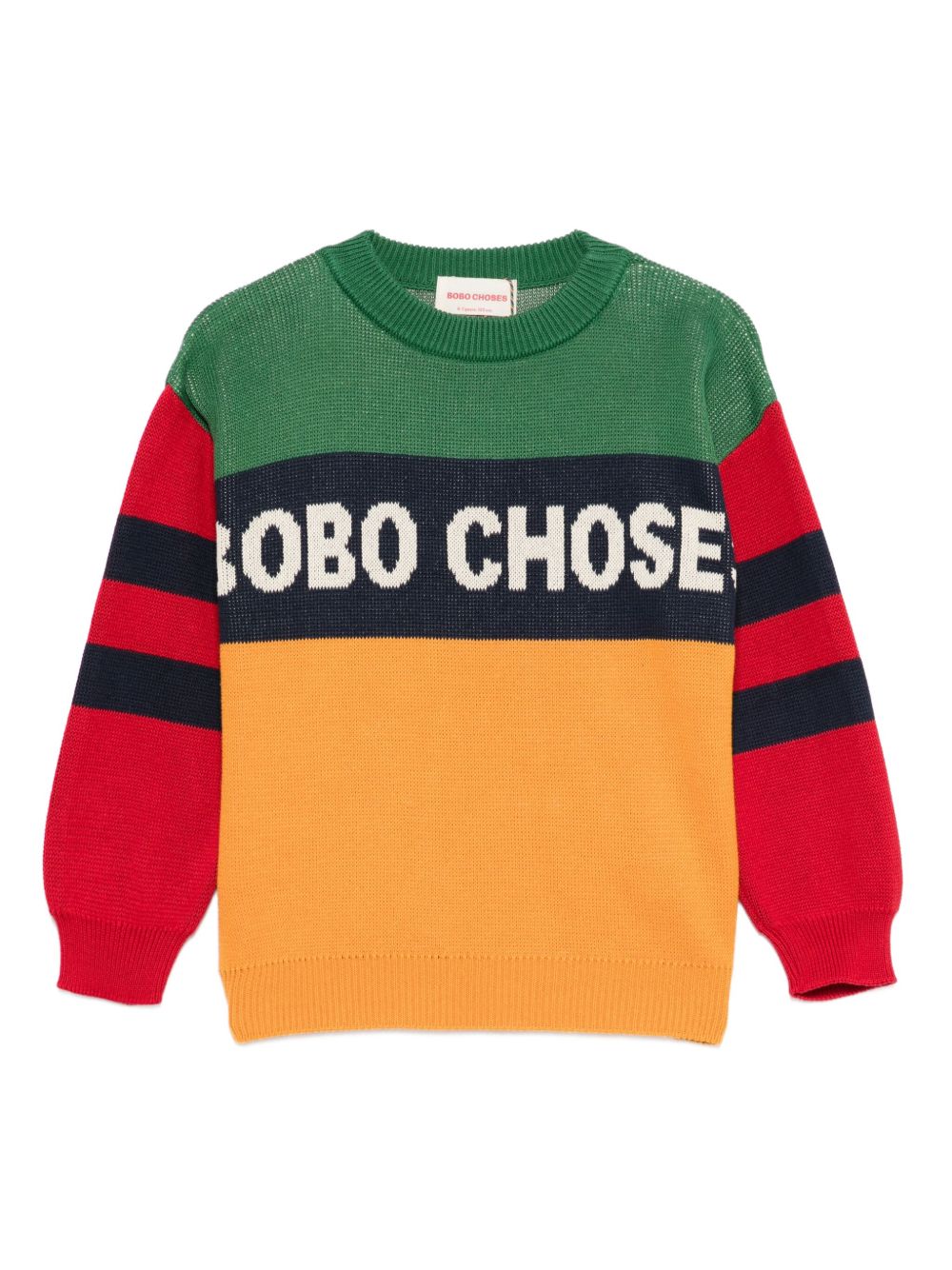 Maglione per bambino Bobo Choses multicolore con logo sul davanti B225AC109 991 BOBO CHOSES KIDS 