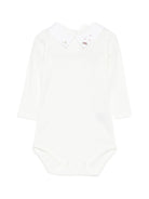 Tutina per neonati Bonpoint bianca con dettagli ricamati N05OUNK00001 002 BONPOINT KIDS 