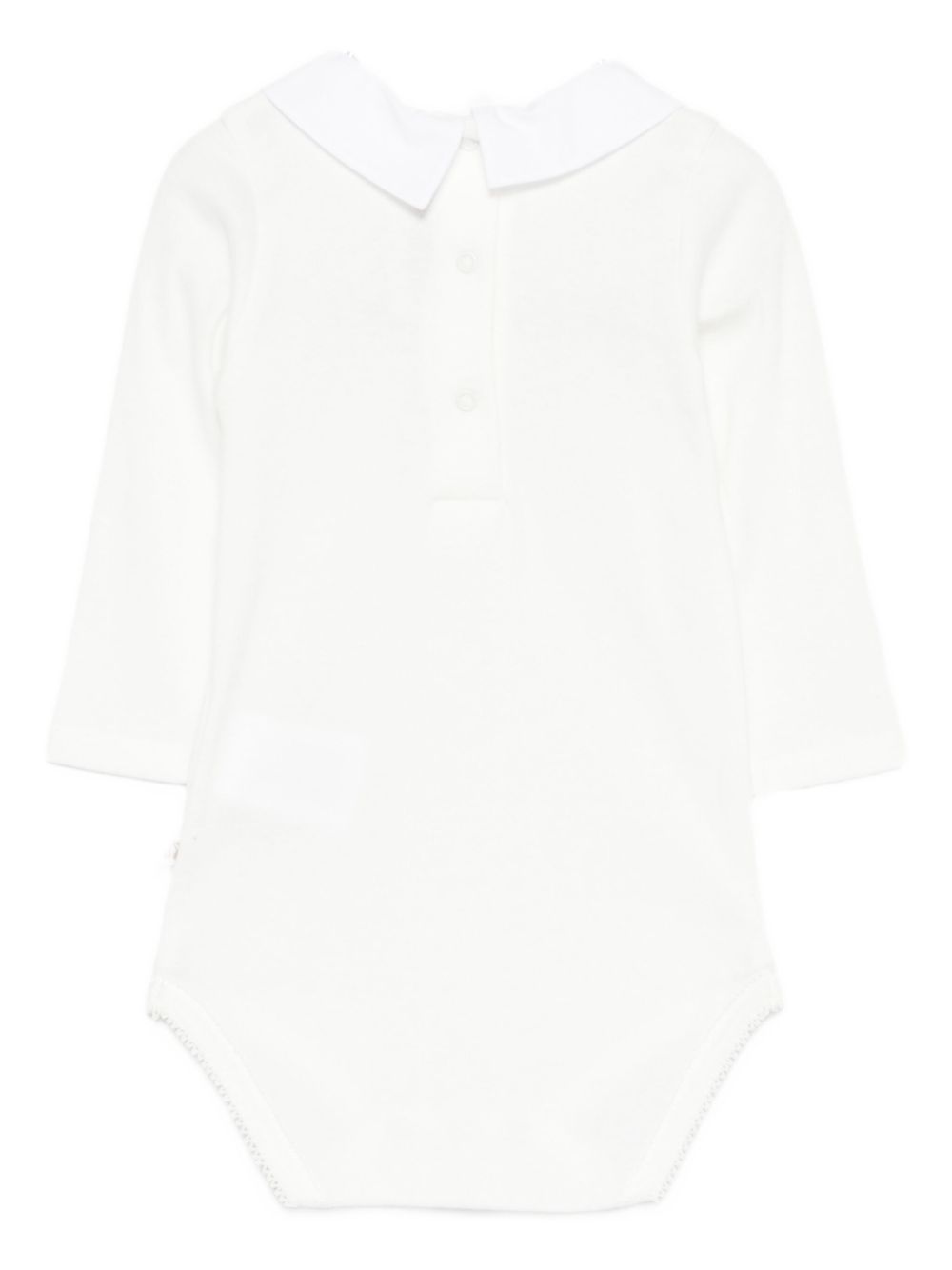 Tutina per neonati Bonpoint bianca con dettagli ricamati N05OUNK00001 002 BONPOINT KIDS 
