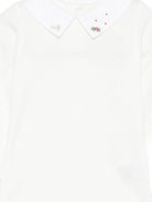 Tutina per neonati Bonpoint bianca con dettagli ricamati N05OUNK00001 002 BONPOINT KIDS 