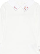 Tutina per neonati Bonpoint bianca con dettagli natalizi ricamati sul colletto N05PUNK00001 002 BONPOINT KIDS 