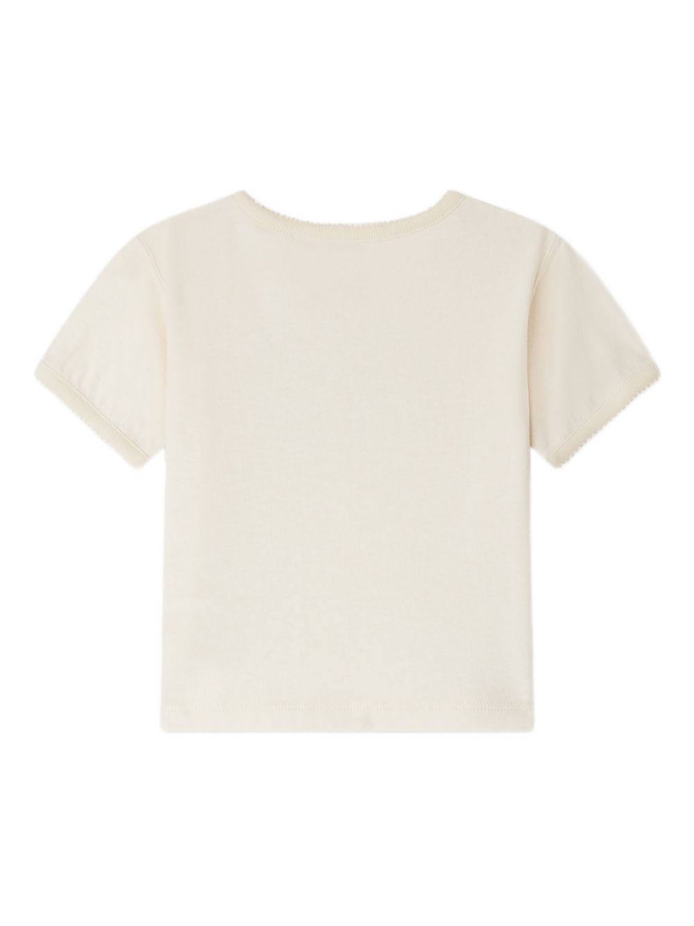 T-shirt per neonata Bonpoint beige con stampa sul davanti P05XTSK00001 104 BONPOINT KIDS 