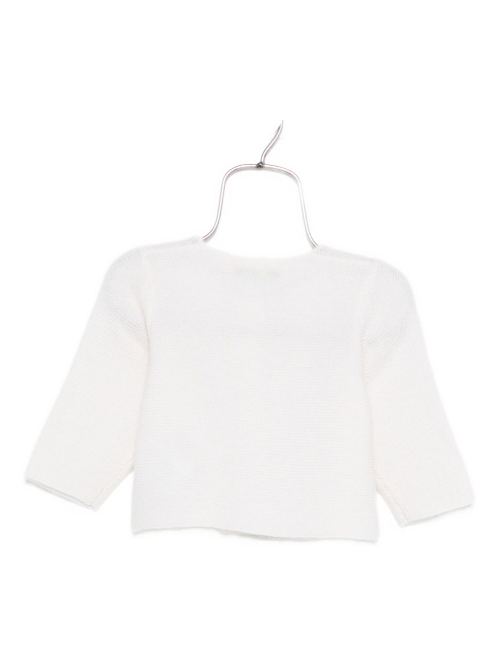 Cardigan per neonata Bonpoint bianco con chiusura con bottoni PEBDA2620CA 002 BONPOINT KIDS 