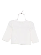 Cardigan per neonata Bonpoint bianco con chiusura con bottoni PEBDA2620CA 002 BONPOINT KIDS 