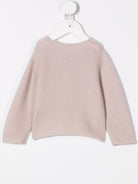 Cardigan per neonata Bonpoint beige con chiusura con bottoni PEBDA2620CA 009B BONPOINT KIDS 