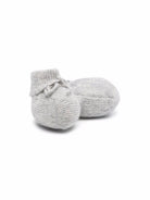 Scarpe primi passi per neonata Bonpoint grigio con fiocco PEBDA2837CH 092 BONPOINT KIDS 