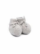 Scarpe primi passi per neonata Bonpoint grigio con fiocco PEBDA2837CH 092 BONPOINT KIDS 