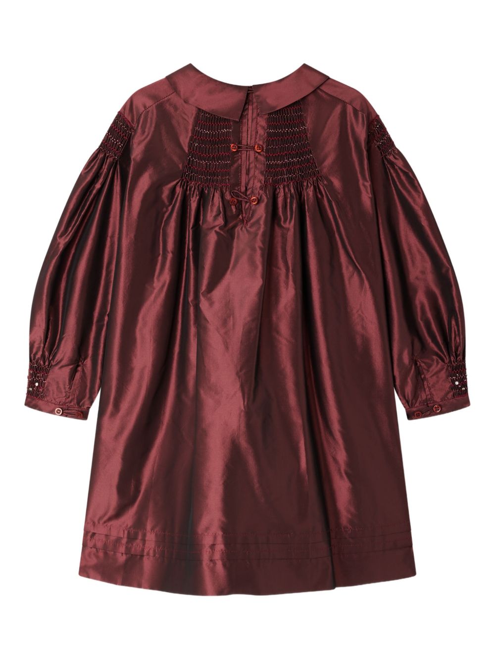 Abito per bambina Bonpoint rosso con maniche a palloncino W05GDRW00002 052B BONPOINT KIDS 
