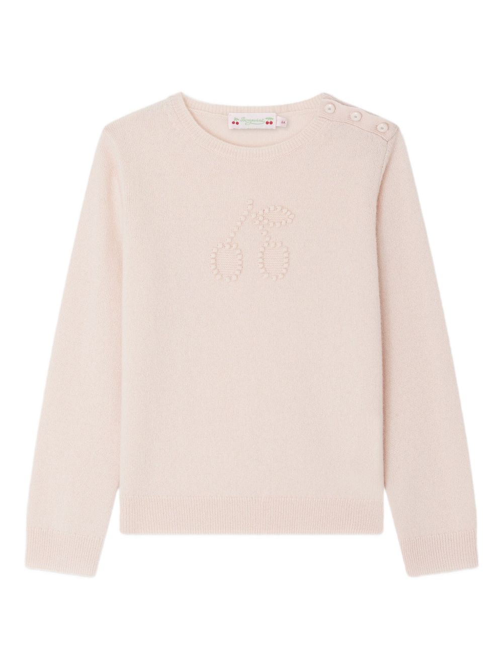 Maglione per bambina Bonpoint rosa con decorazione W05GJUK00012 123A BONPOINT KIDS 