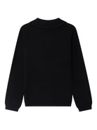 Maglione per bambina Bonpoint nero con colletto con ruches W05GJUK00017 099 BONPOINT KIDS 