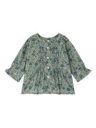 Blusa per neonata Bonpoint Blissi verde con motivo a fiori W05XBLW00012 543 BONPOINT KIDS 
