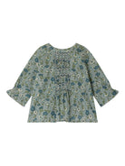 Blusa per neonata Bonpoint Blissi verde con motivo a fiori W05XBLW00012 543 BONPOINT KIDS 